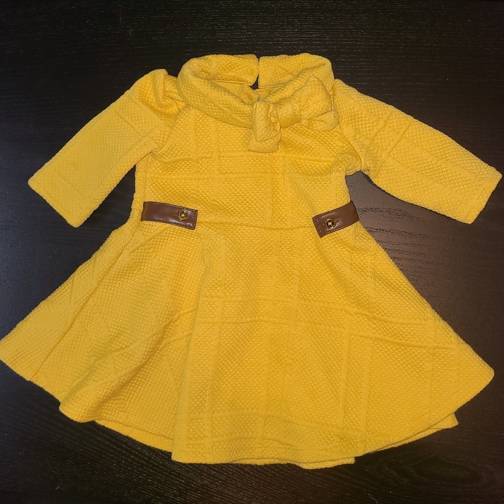 Super cute janie and jack yellow equestrian dress